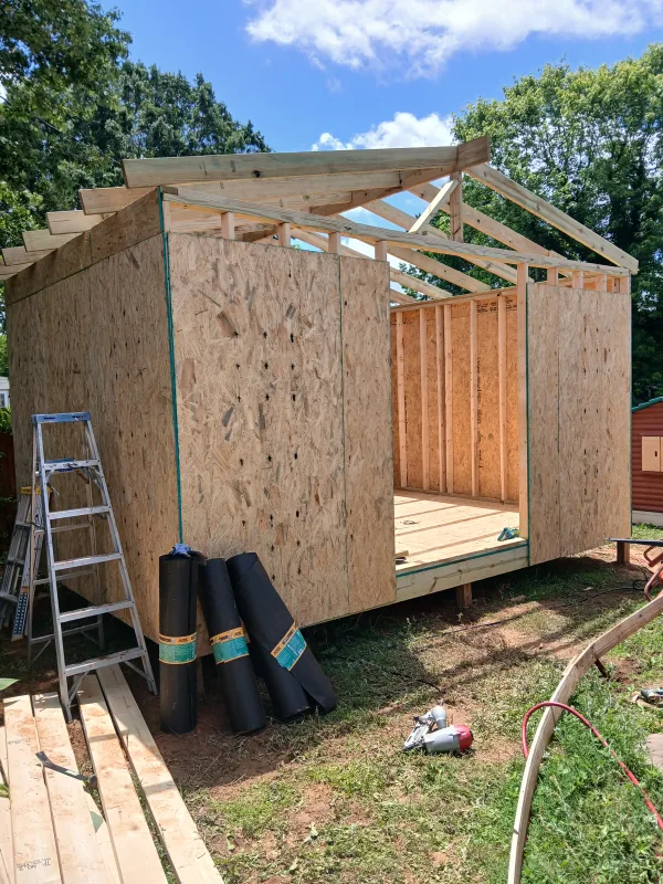 Shed framed