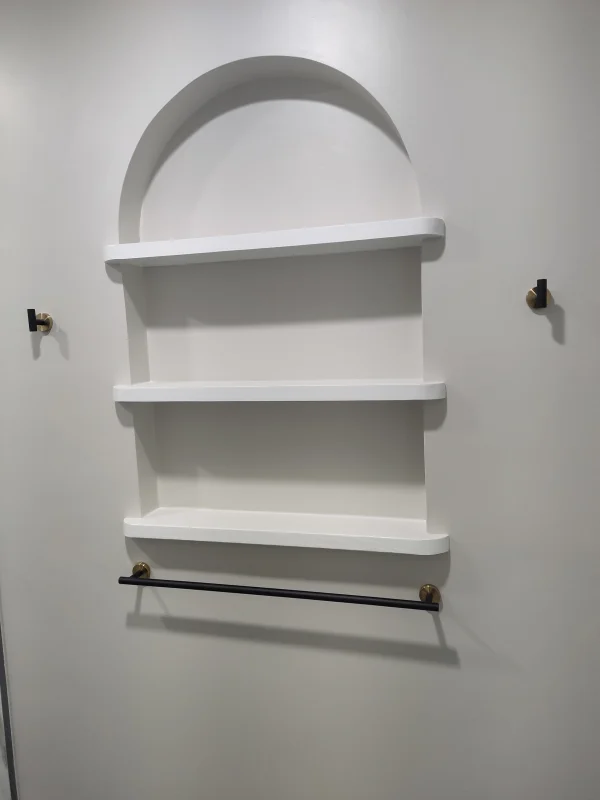 Bathroom shelves