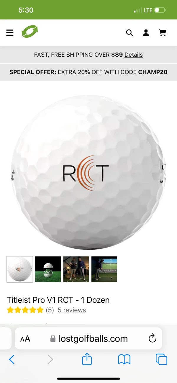 # 1 ball on PGA tour
