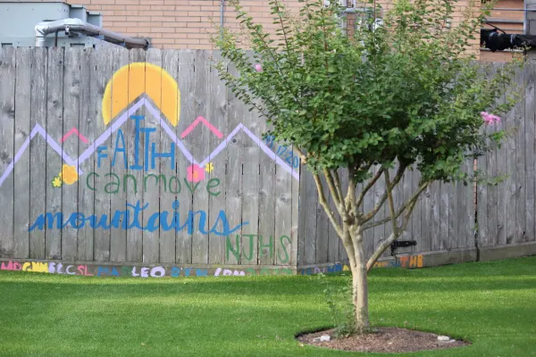 Outdoor play space. 