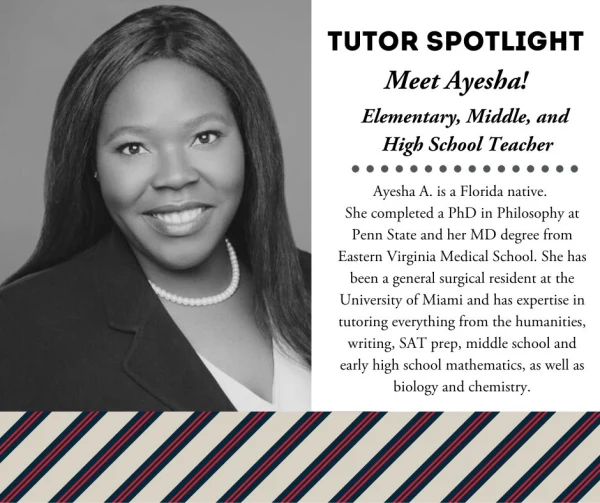 Tutor Spotlight: Ayesha A.