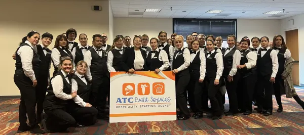 Team of waiters