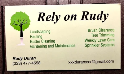 Rely On Rudy Gardening Service
