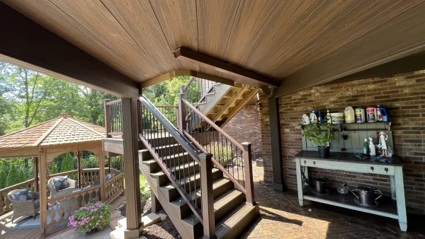 Custom multi level deck with stairs