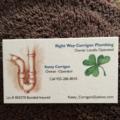 Right Way Corrigon Plumbing Company