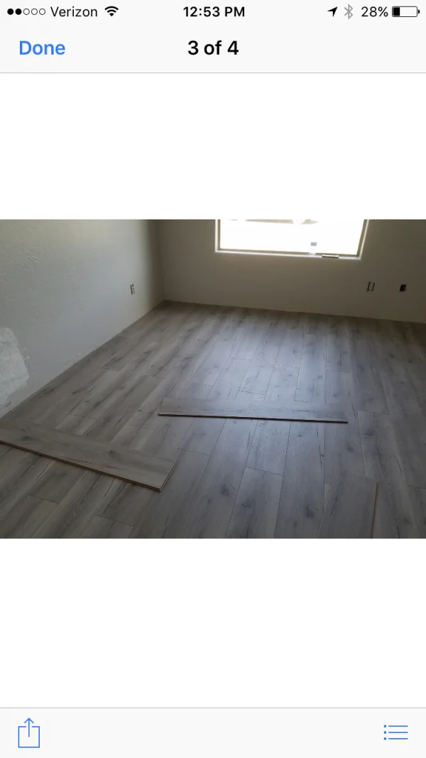 3/8 inch Laminate flooring