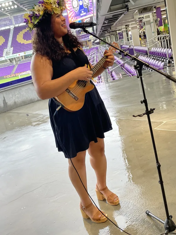 Performing National Anthem Orlando Soccer Stadium