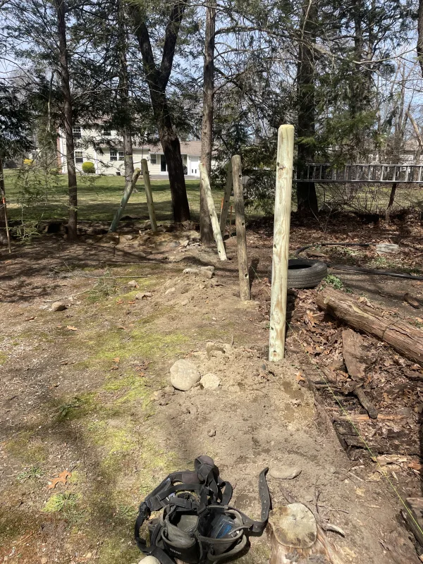 Pressure-treated fence post