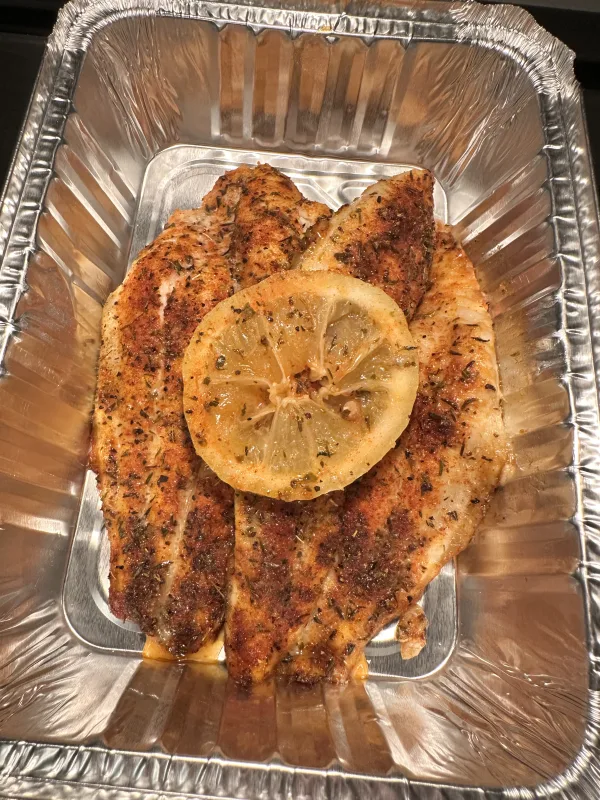Baked catfish