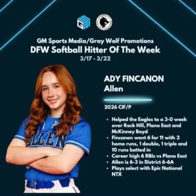 Ady Fincanon Softball 