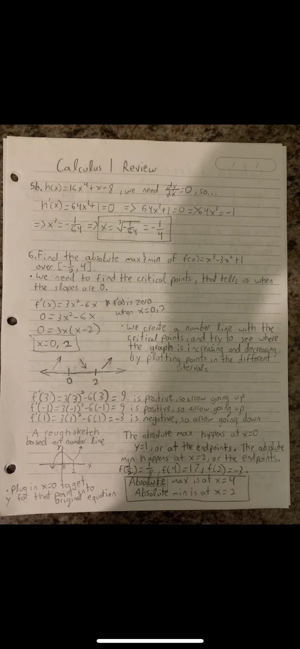 Calculus I Tutoring