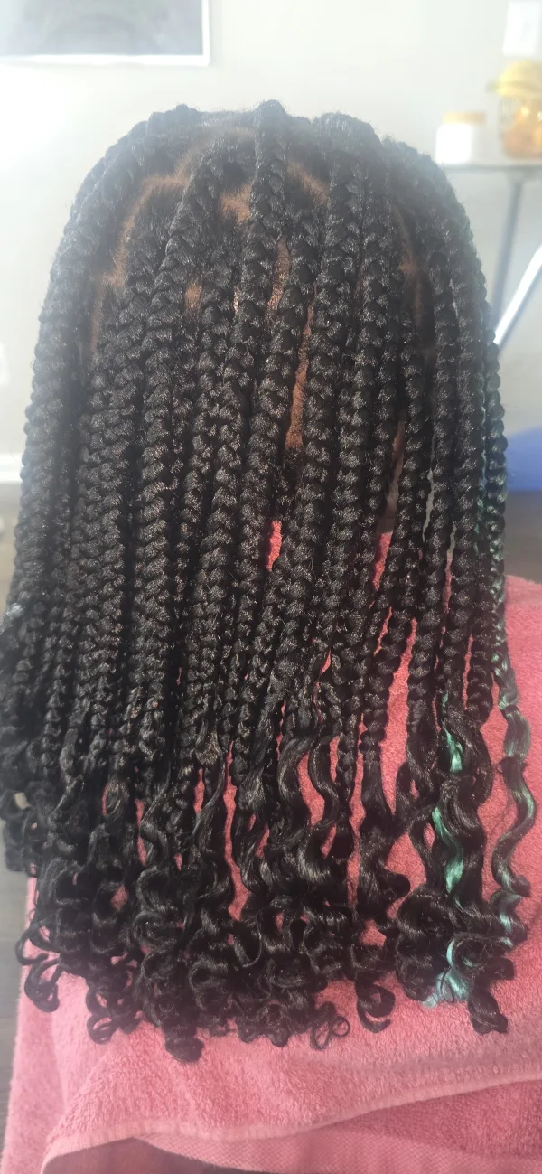Traditional box braids for Children