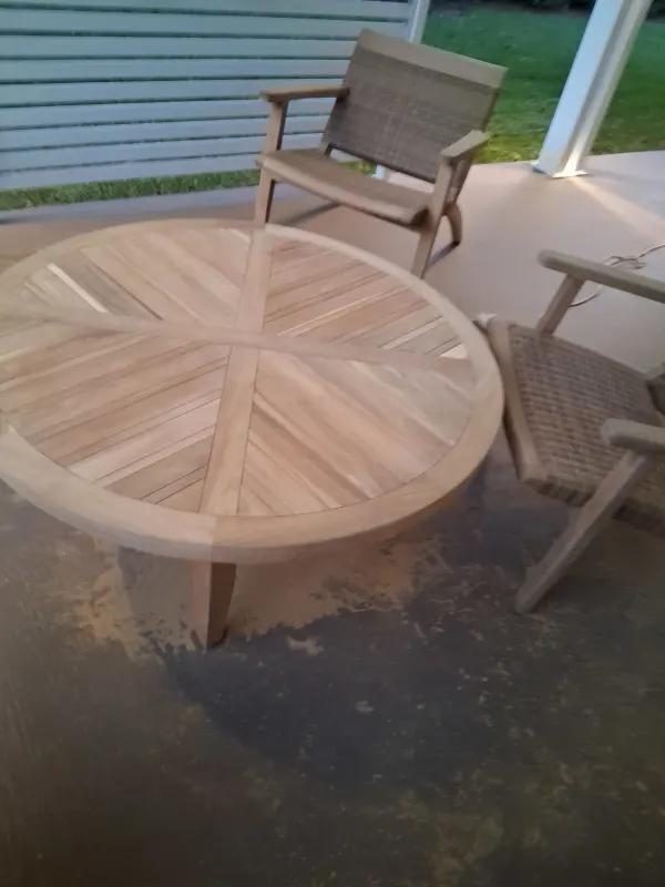 Wood staining for one my clients this is the before 