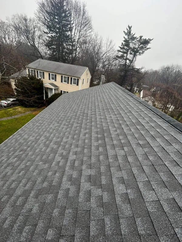 New shingle roof pewter grey finish 