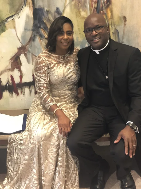 After officiating a wedding