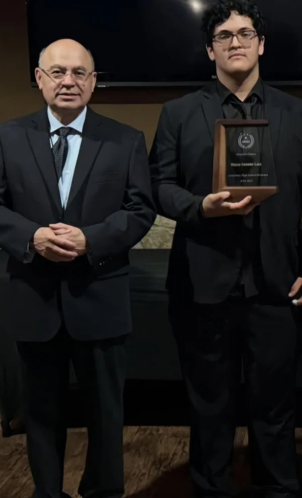 Gifted a specialized award by the sprayberry high school orchestra director