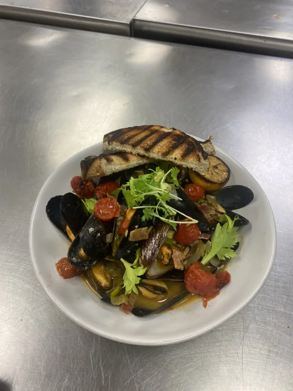 Mussels and Leeks