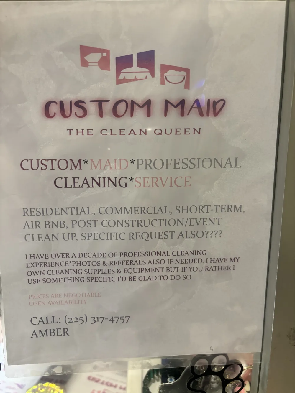 Custom Maid Professional Cleaning Service