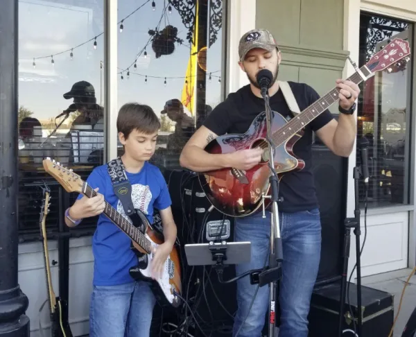 Performing with a student