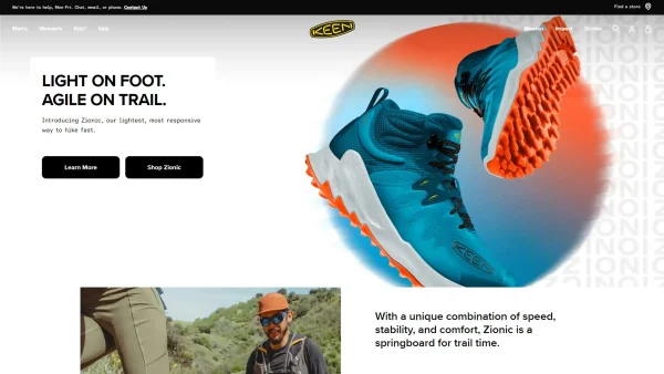 Web Design & Dev: Keen Footwear