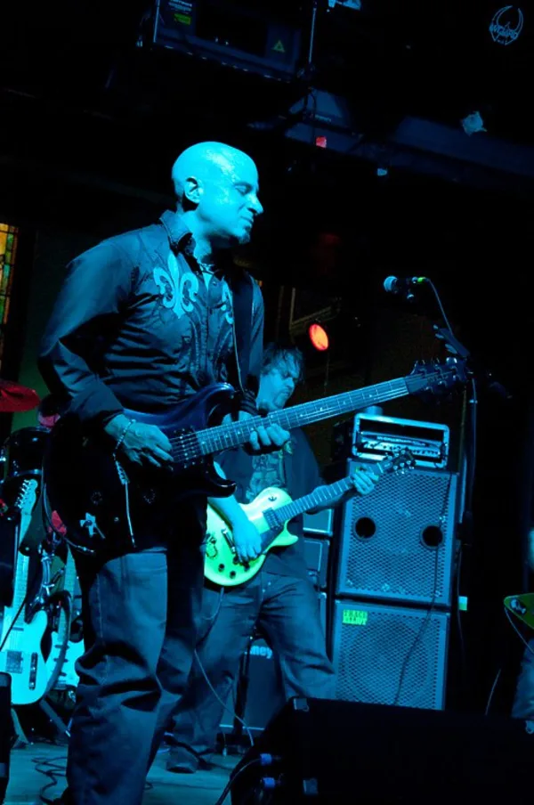 on stage at the Altar Bar