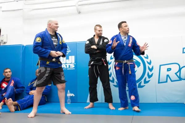 Our head professor Max McGarr with Renzo Gracie and John Danaher