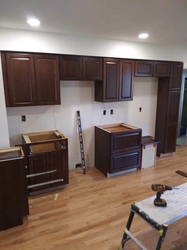 Remodel kitchens and flooring and electrical and plumbing