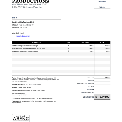 Page 1 Productions