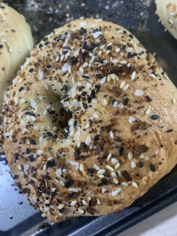 I make hand made bagels every week 