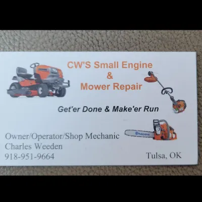 CW's Small Engine MOBILE Mower Repair Service