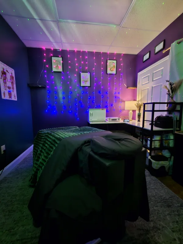 Prenatal massage setup