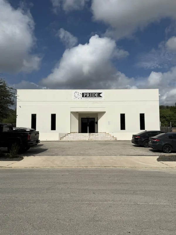 Exterior of showroom