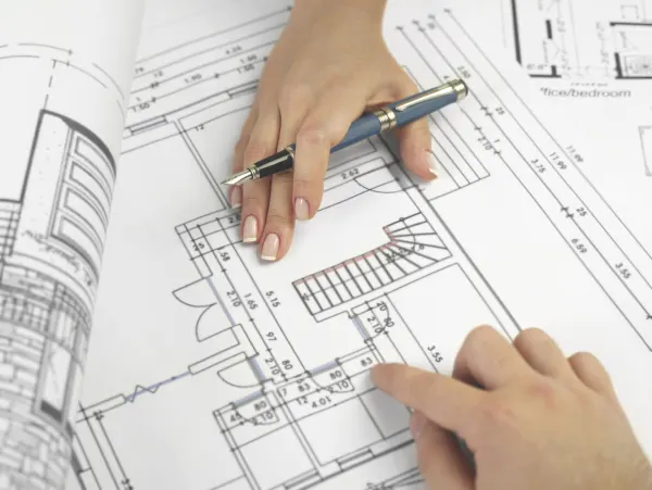 Drafting as-built floor plans from on-site laser measurements