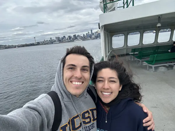 My girlfriend and I at Seattle
