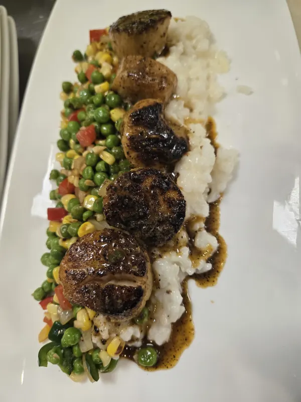 Blackened Scallops 