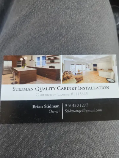 Stidman Quality Cabinet Installation 