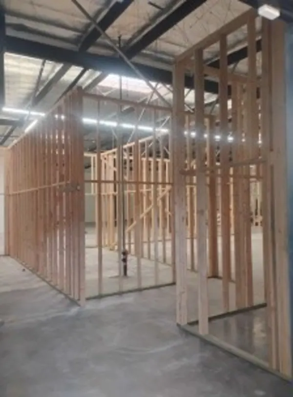 Framing for office and lobby