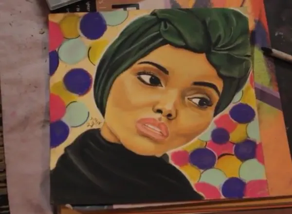 Pastel on paper