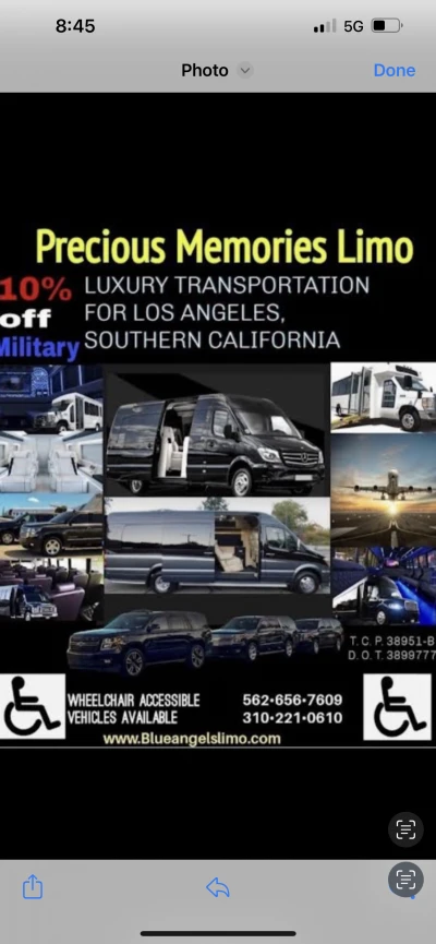 Blue Angels Limo 