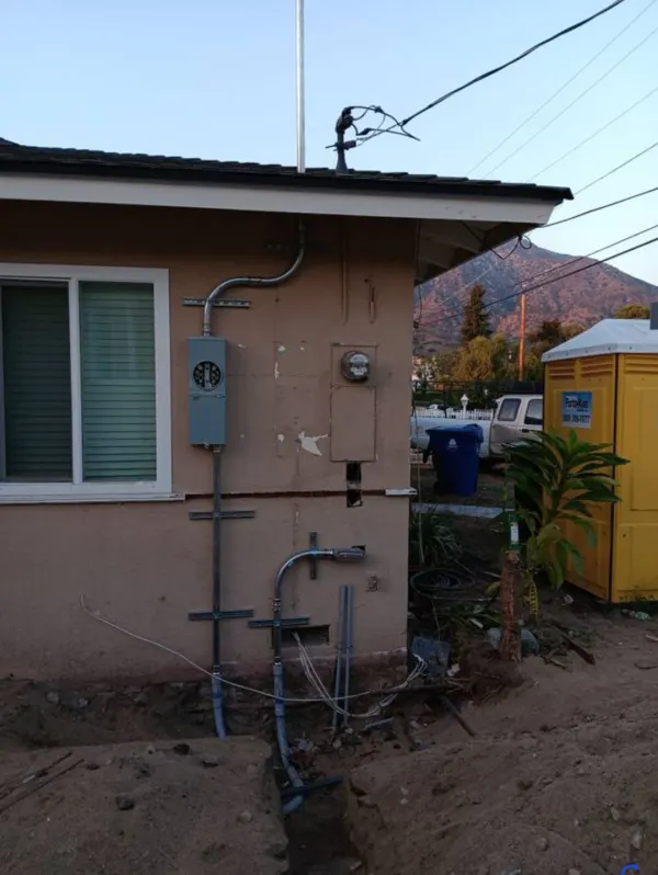 New panel instalation for new construction ADU