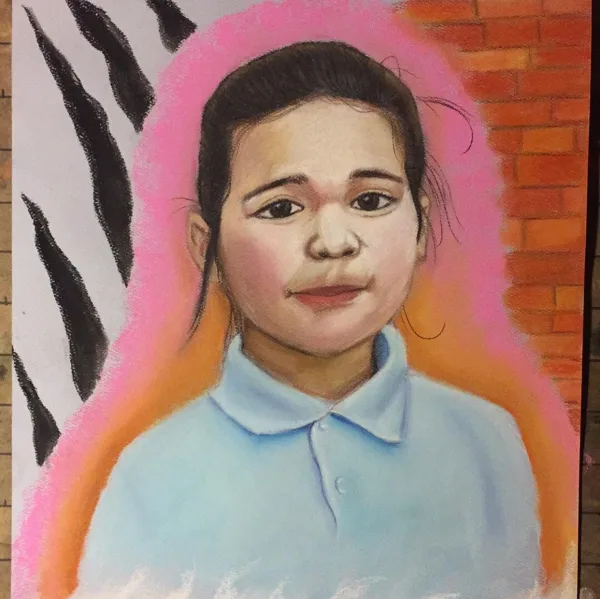 Pastel on paper