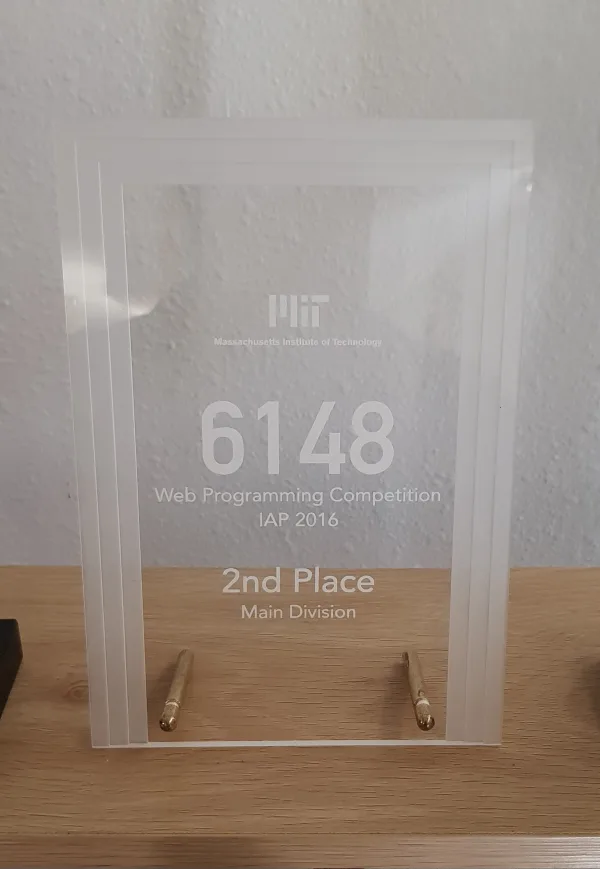 Web Programming Award