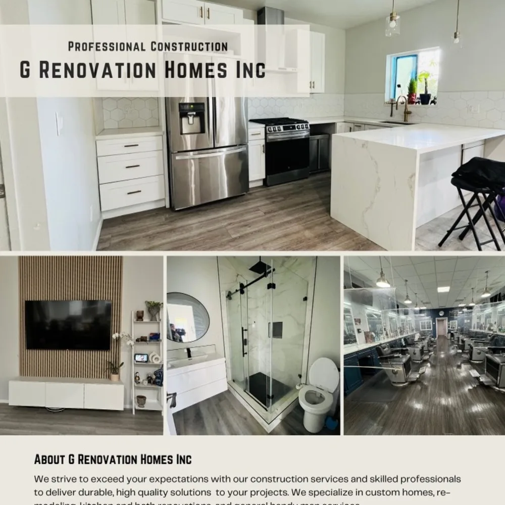G. Renovation Homes In