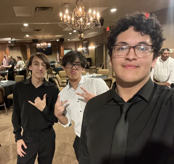 Orchestra formal with quintet members