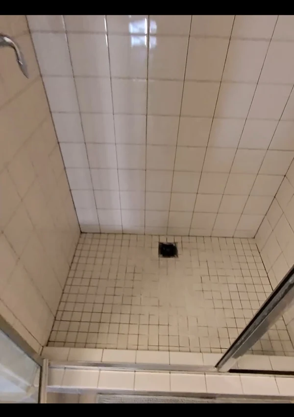 Walk in shower after