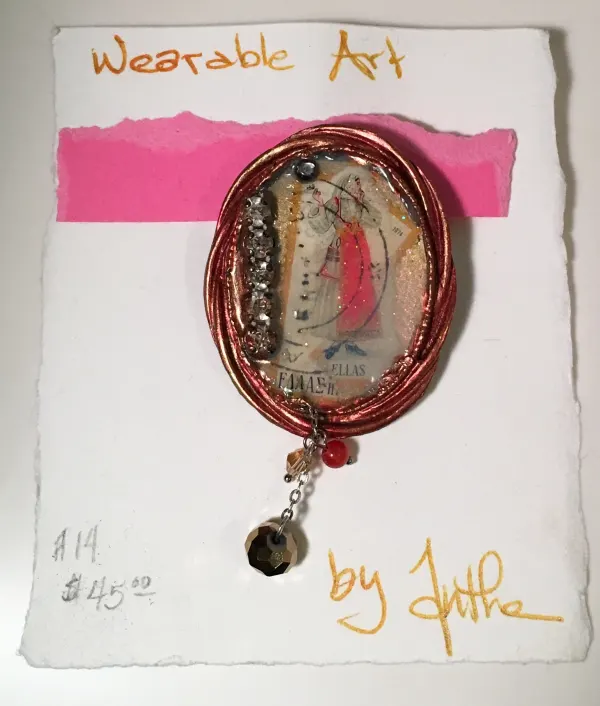 Mixed media pin