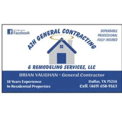 A2H General Contracting & Remodeling Services, LLC - Home  Facebook