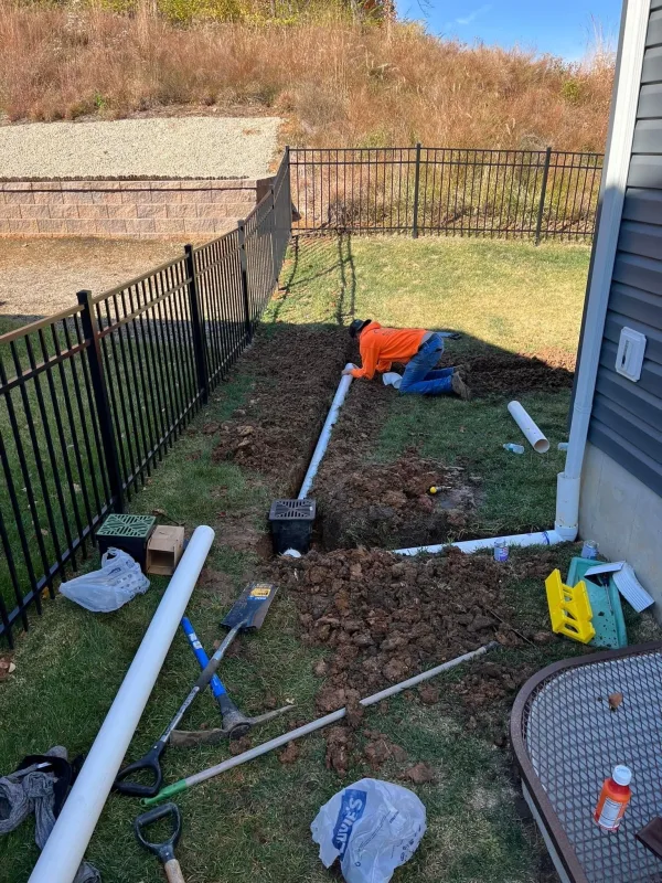 French drain application