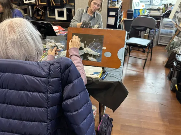 Pastel class in my studio