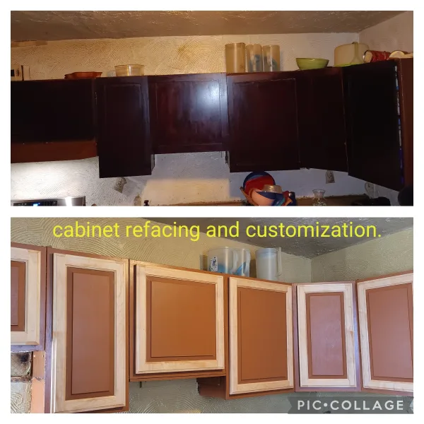 Cabinet build and refacing. Custom.